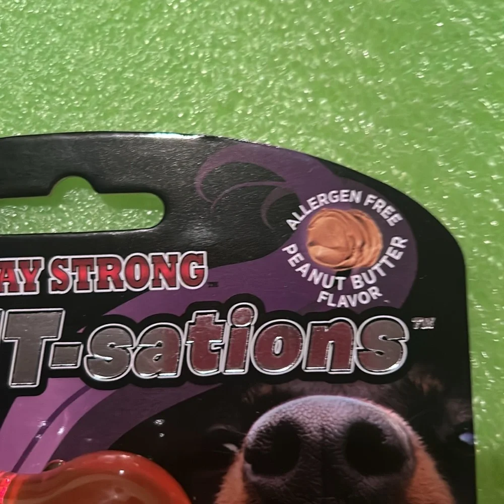 PlayStrong Scent-sations 5“ Bone Peanut Butter scent infused Dog Toy